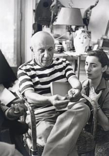André Villers - Picasso avec Jacqueline, Villa La California, 1960