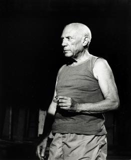 André Villers - Picasso with cigarette, 1955