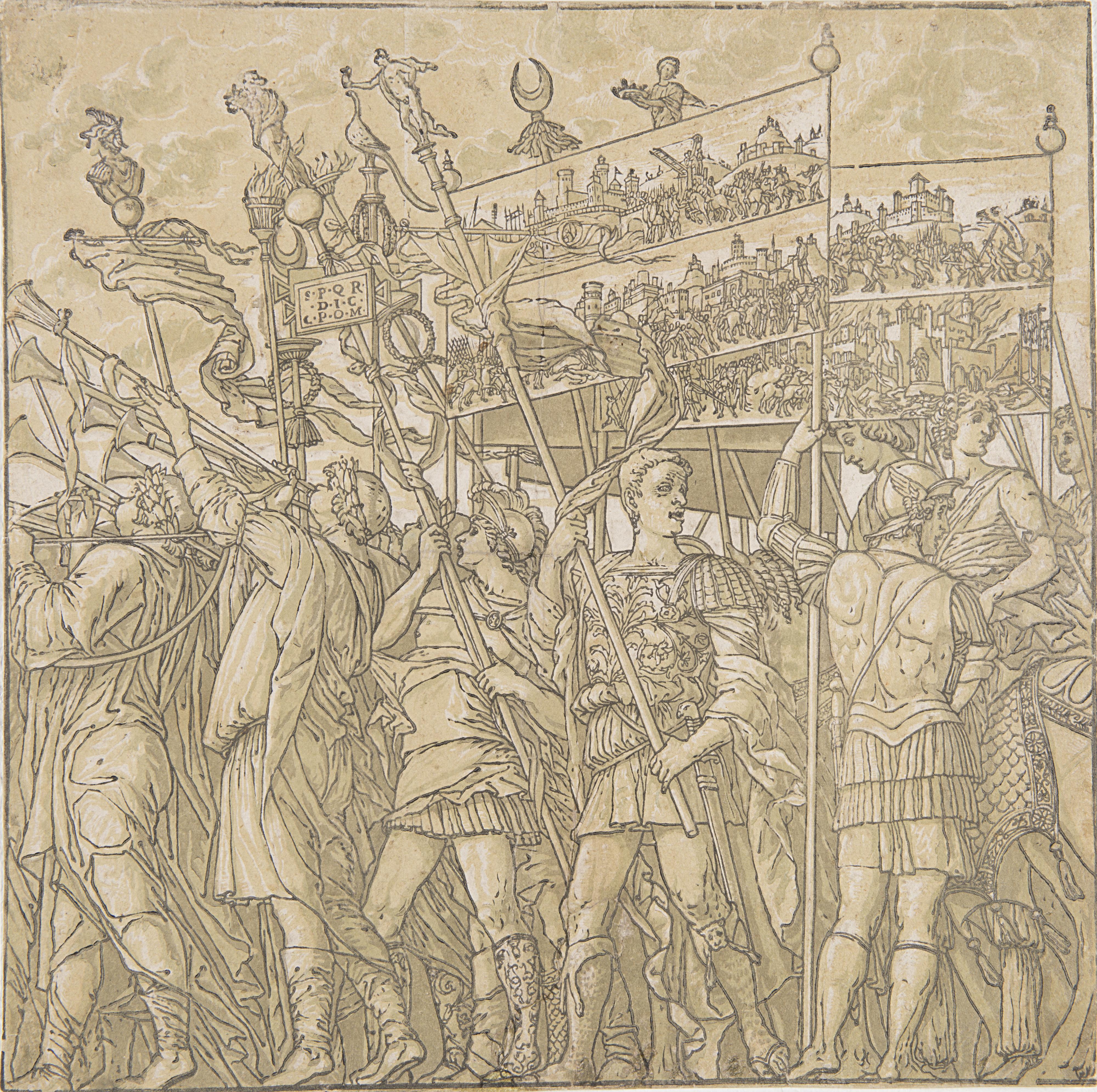 Andrea Andreani - Trionfo di Giulio Cesare, da Mantegna