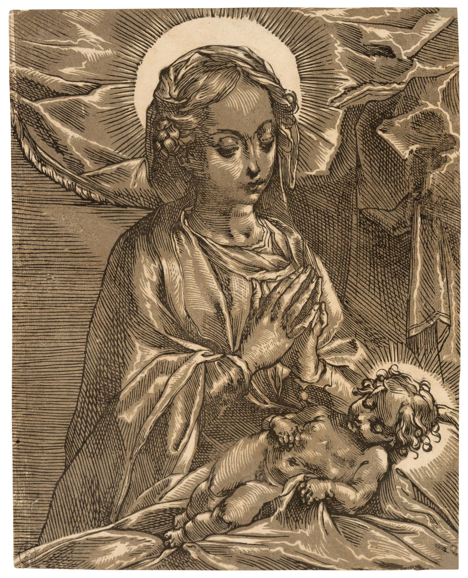 Andrea Andreani - Virgin and Child