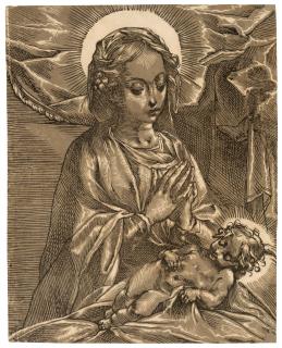 Andrea Andreani - Virgin and Child