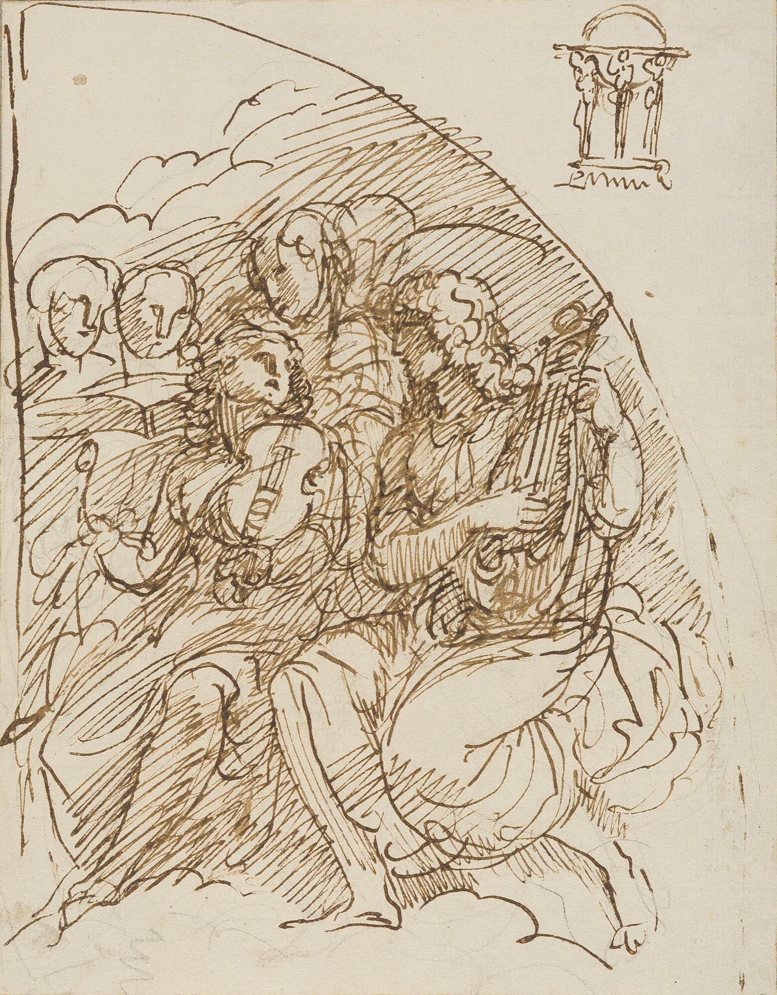 Andrea Appiani d. Ä. - Musizierende Engel.