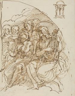 Andrea Appiani d. Ä. - Musizierende Engel.