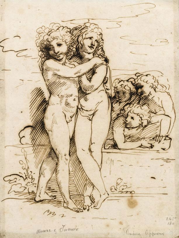 Andrea Appiani - Cupid and Hymen accompanied by amorini