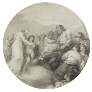 Andrea Appiani - Cupid Introducing Psyche To Jupiter