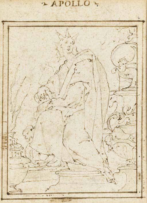 Andrea Boscoli - A set of seven drawings depicting Apollo and Pluto