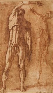 Andrea Boscoli - Two Studies Of A Flayed Male Nude, After Pietro Francavilla