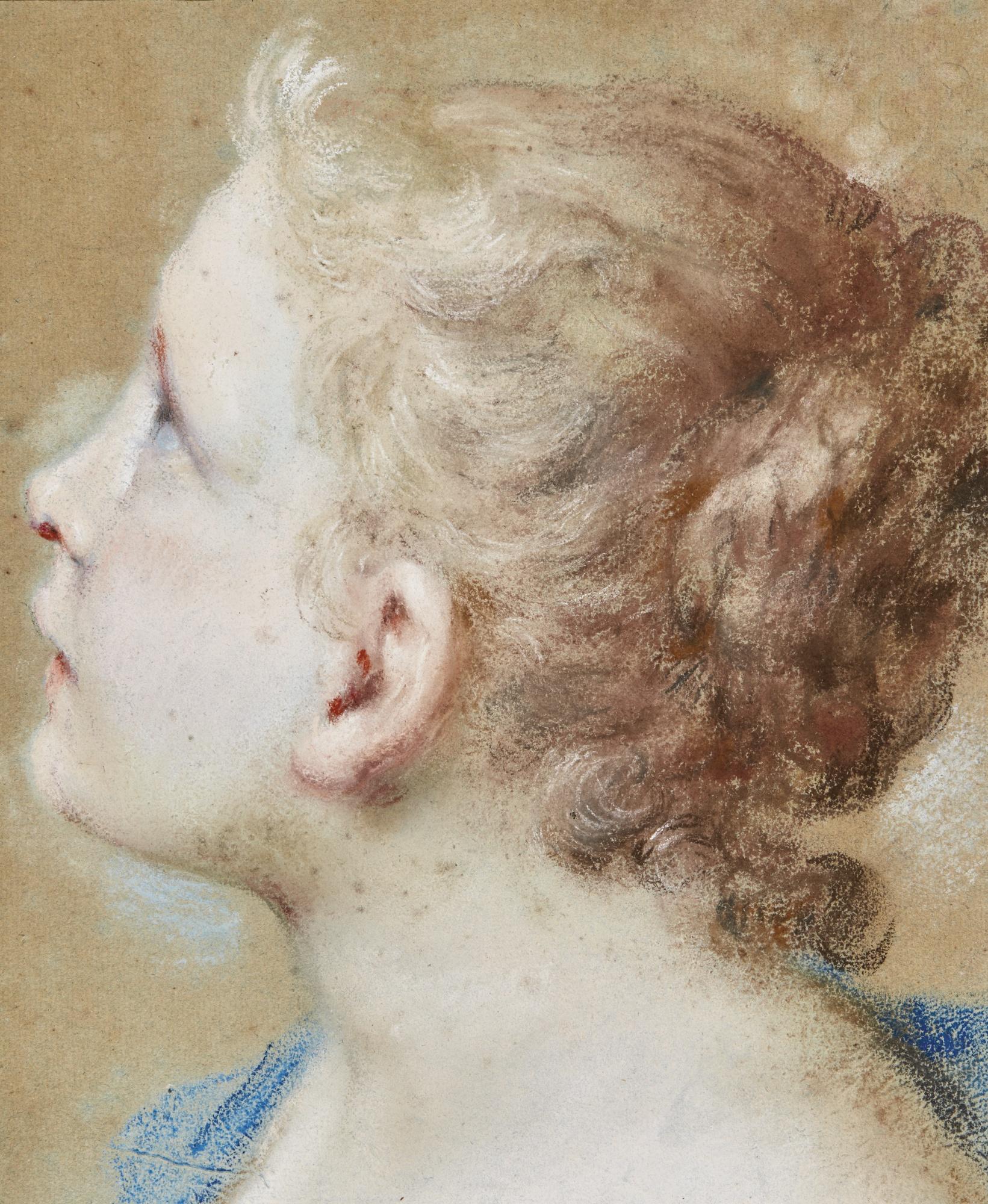 Andrea Casali - Head Of A Young Girl In Profile 
