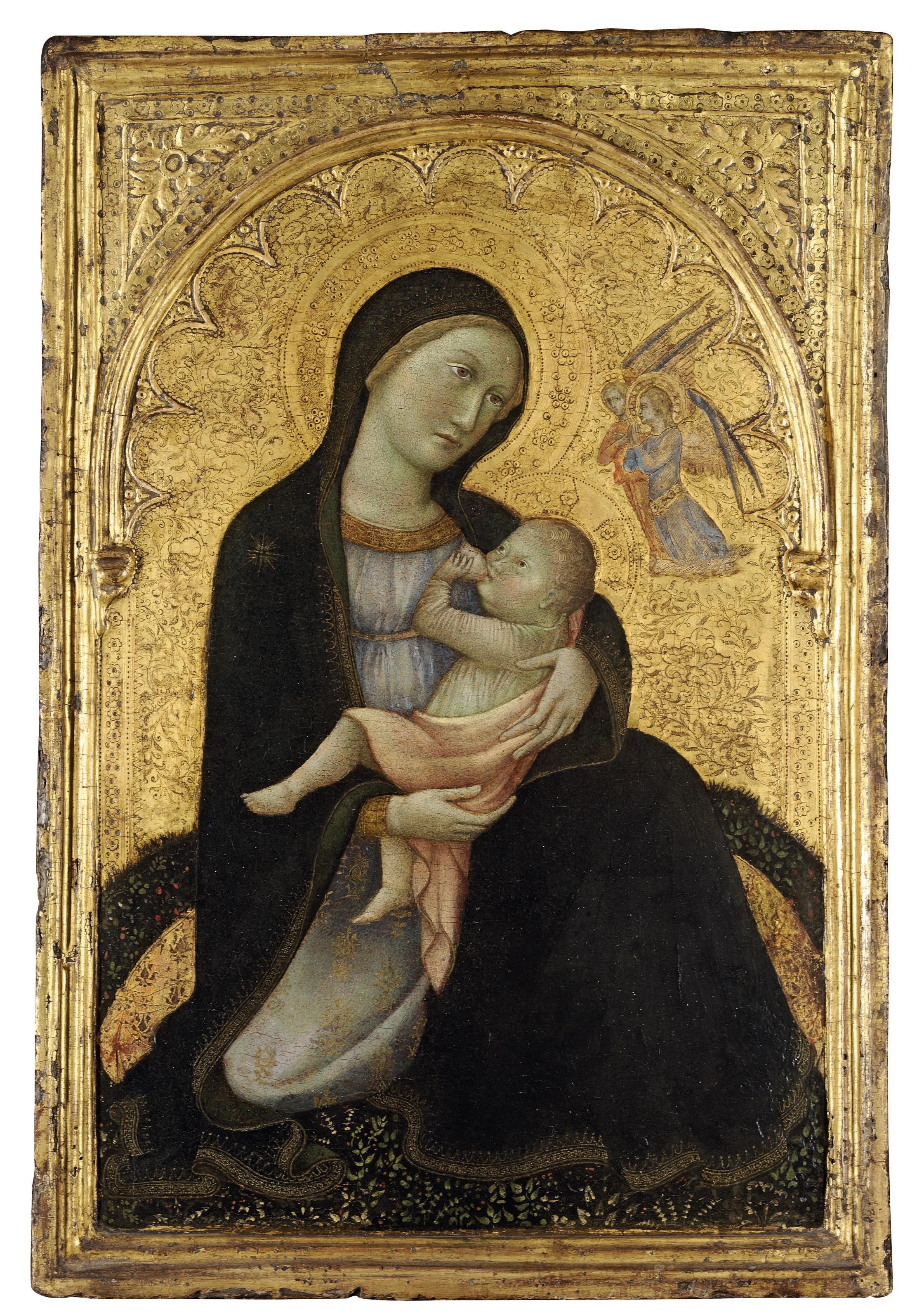 Andrea di Bartolo - The Madonna dell\'Umiltà, with two Angels