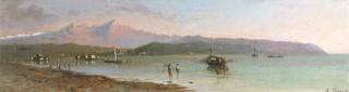 Andrea Fossati - Fishermen in a Mediterranean bay