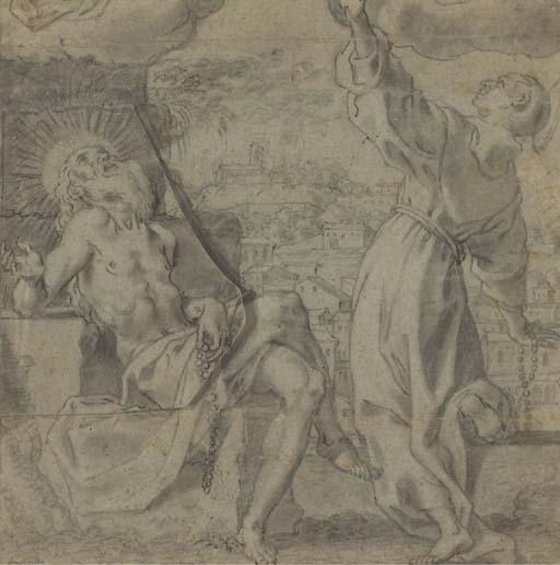 Andrea Lilio - Saint Jérôme et Saint François