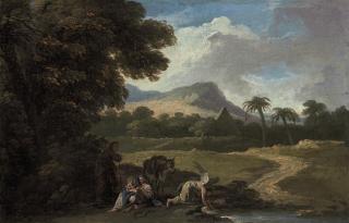 Andrea Locatelli - An exotic landscape with the Rest on the Flight into Egypt