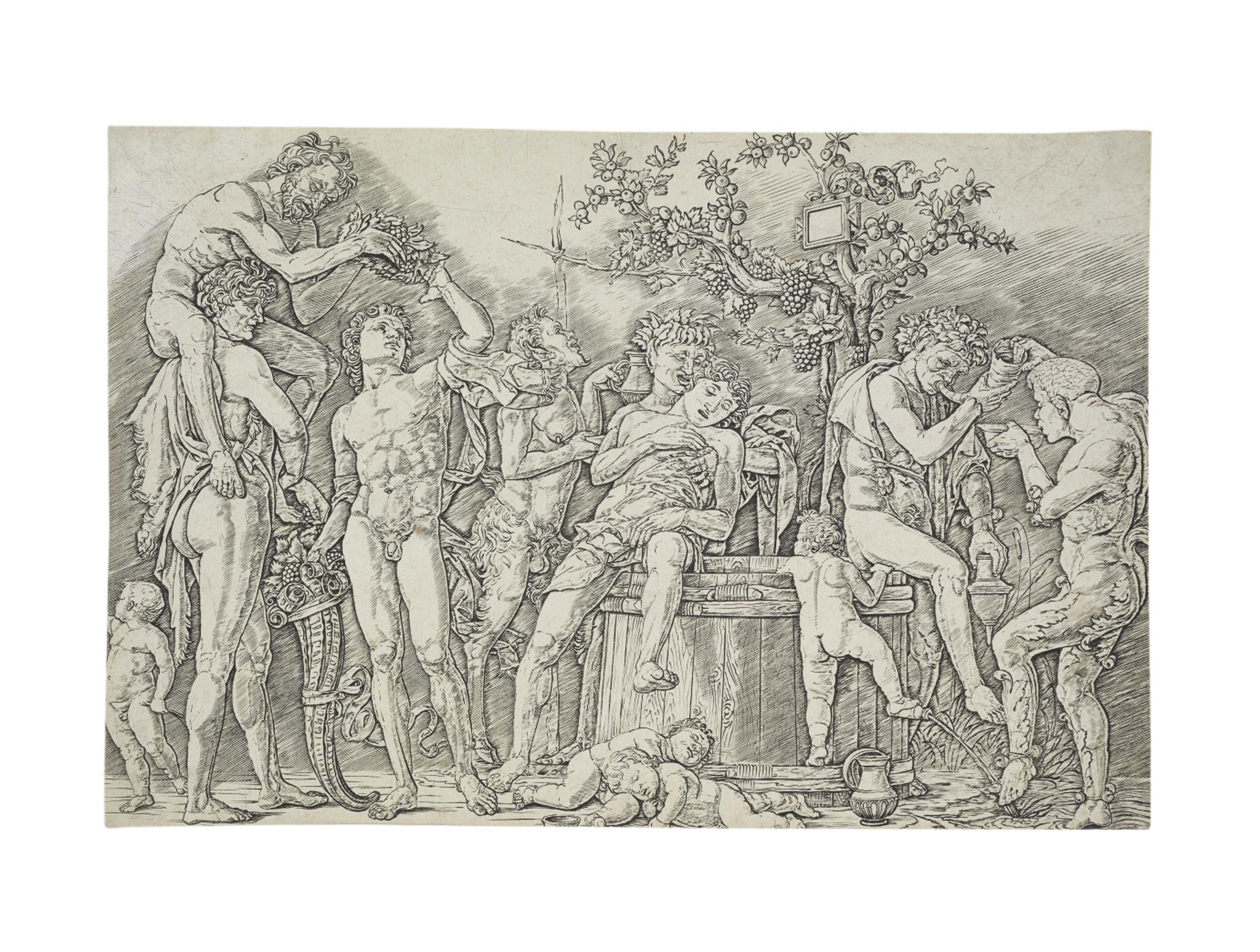 Andrea Mantegna - A Bacchanal With A Wine-Press (B. 19; H. 4; Martineau 74)