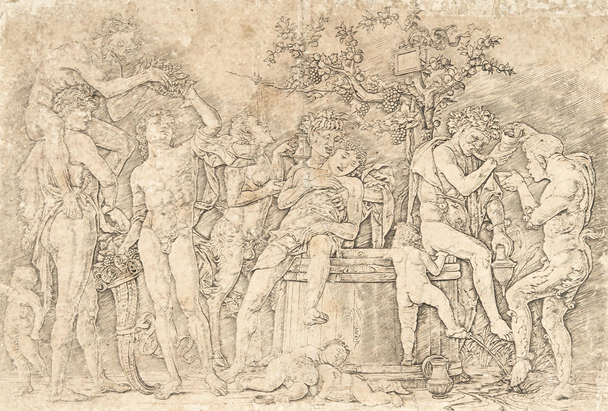 Andrea Mantegna - Bacchanal mit dem Weinfass