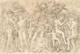 Andrea Mantegna - Bacchanal mit dem Weinfass