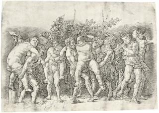 Andrea Mantegna - Bacchanal with Silenus (B. 20; Hind 3; Martineaux 75)