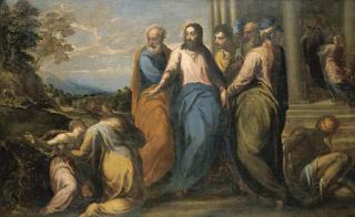 Andrea Meldolla - Christ In The House of Jairus