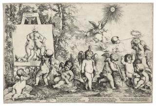 Andrea Podesta - Allegory with Cupid and Putti