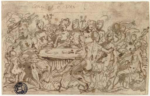 Andrea Schiavone - The Banquet of The Gods