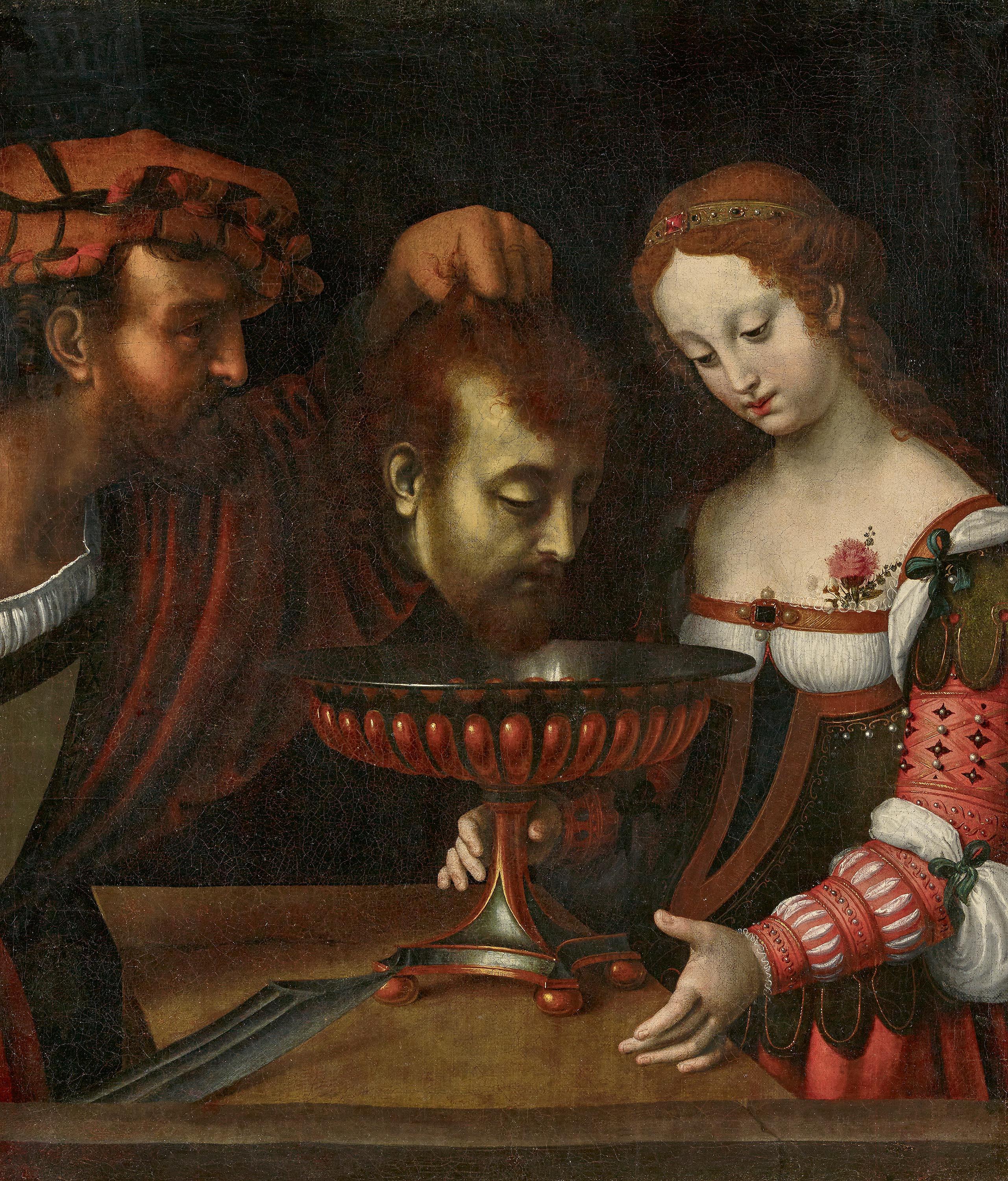 Andrea Solario - Salome mit dem Haupt Johannes des Täufers.