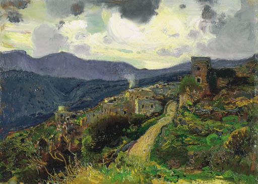 Andrea Tavernier - Paesaggio a Borgio Verezzi