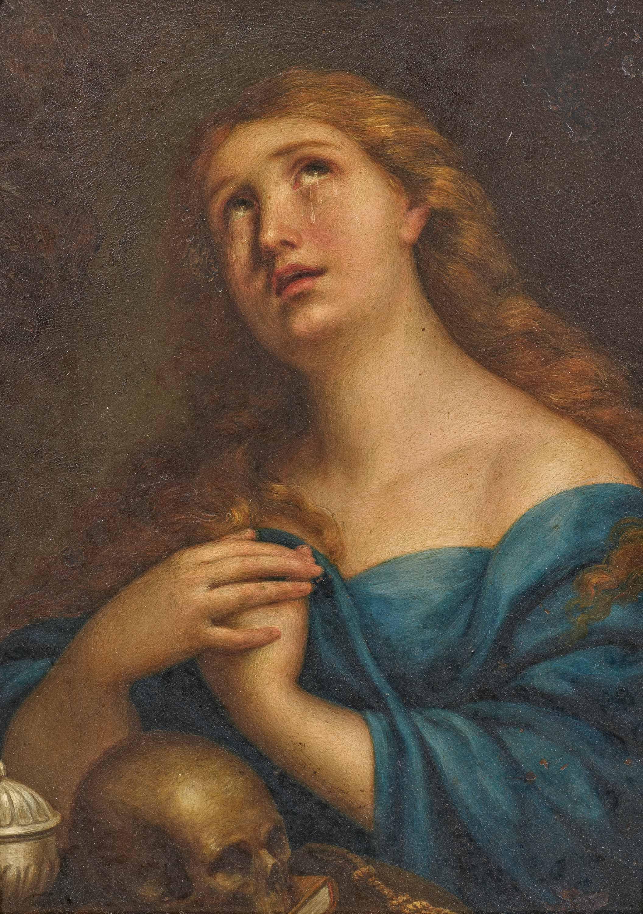 Andrea Vaccaro - Büßende Maria Magdalena.