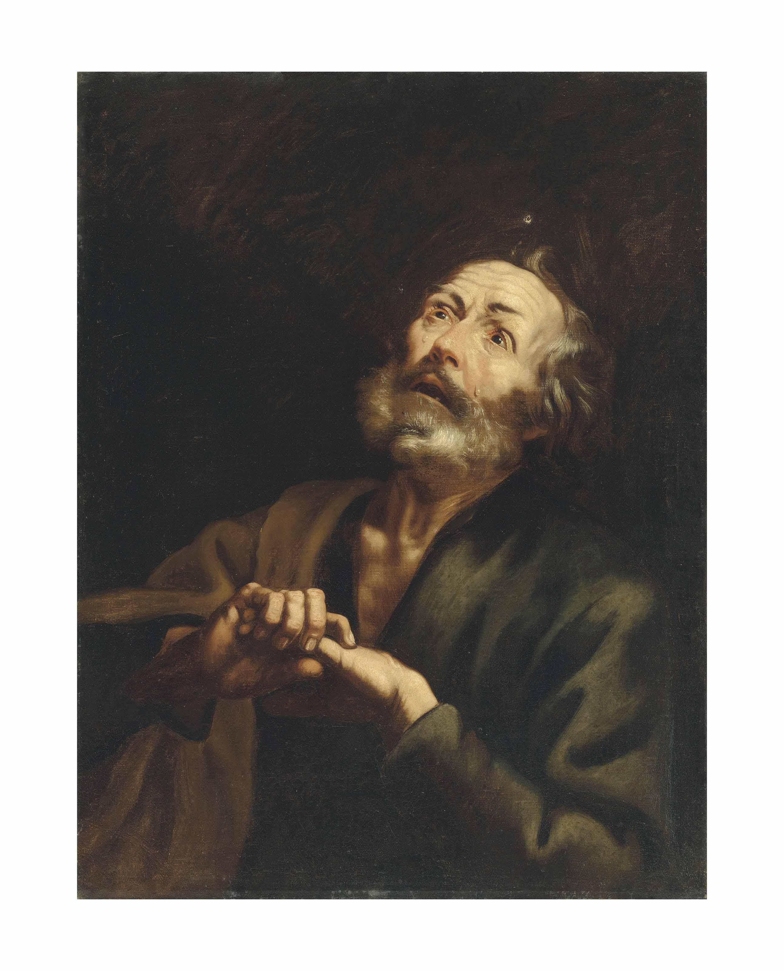 Andrea Vaccaro - The Penitent Saint Peter