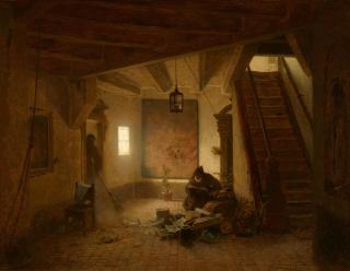 Andreas Achenbach - Der Bücherwurm