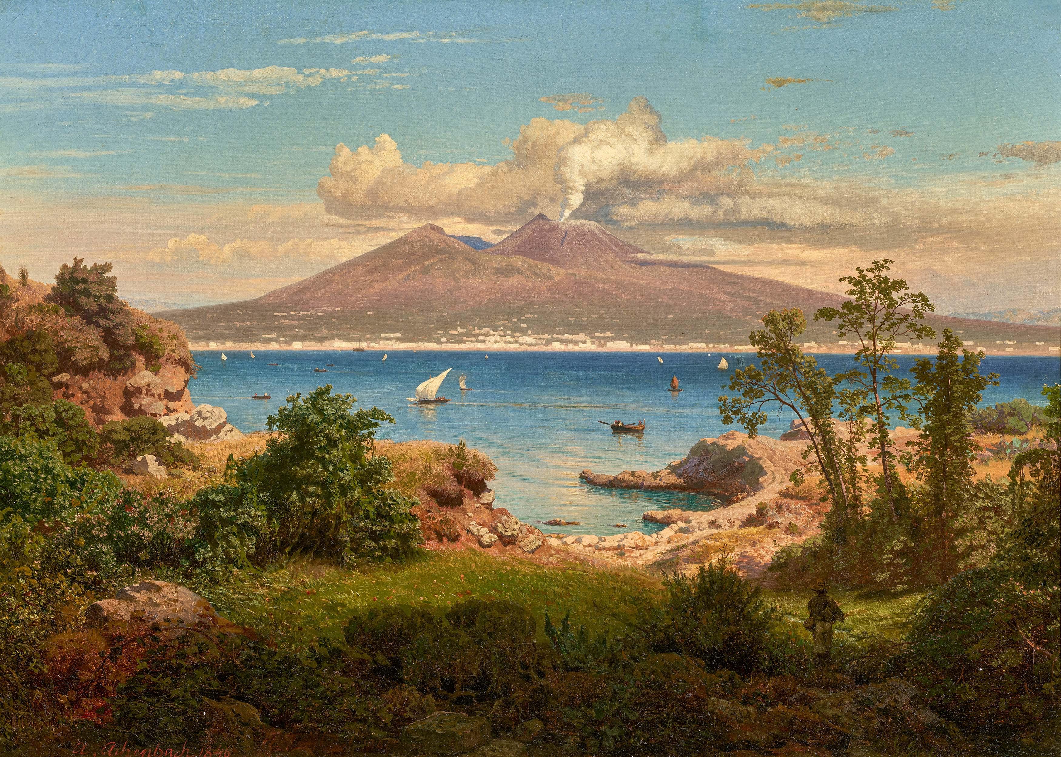 Andreas Achenbach - Der Vesuv.