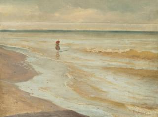 Andreas Achenbach - Strand bei Scheveningen
