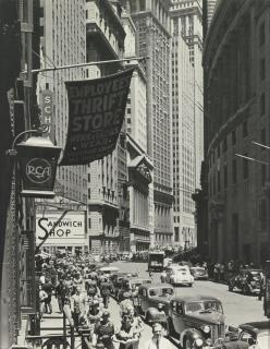 Andreas Feininger - \'Broad Street And Stock Exchange, New York City\'