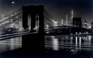 Andreas Feininger - Brooklyn Bridge at Night, 1948
