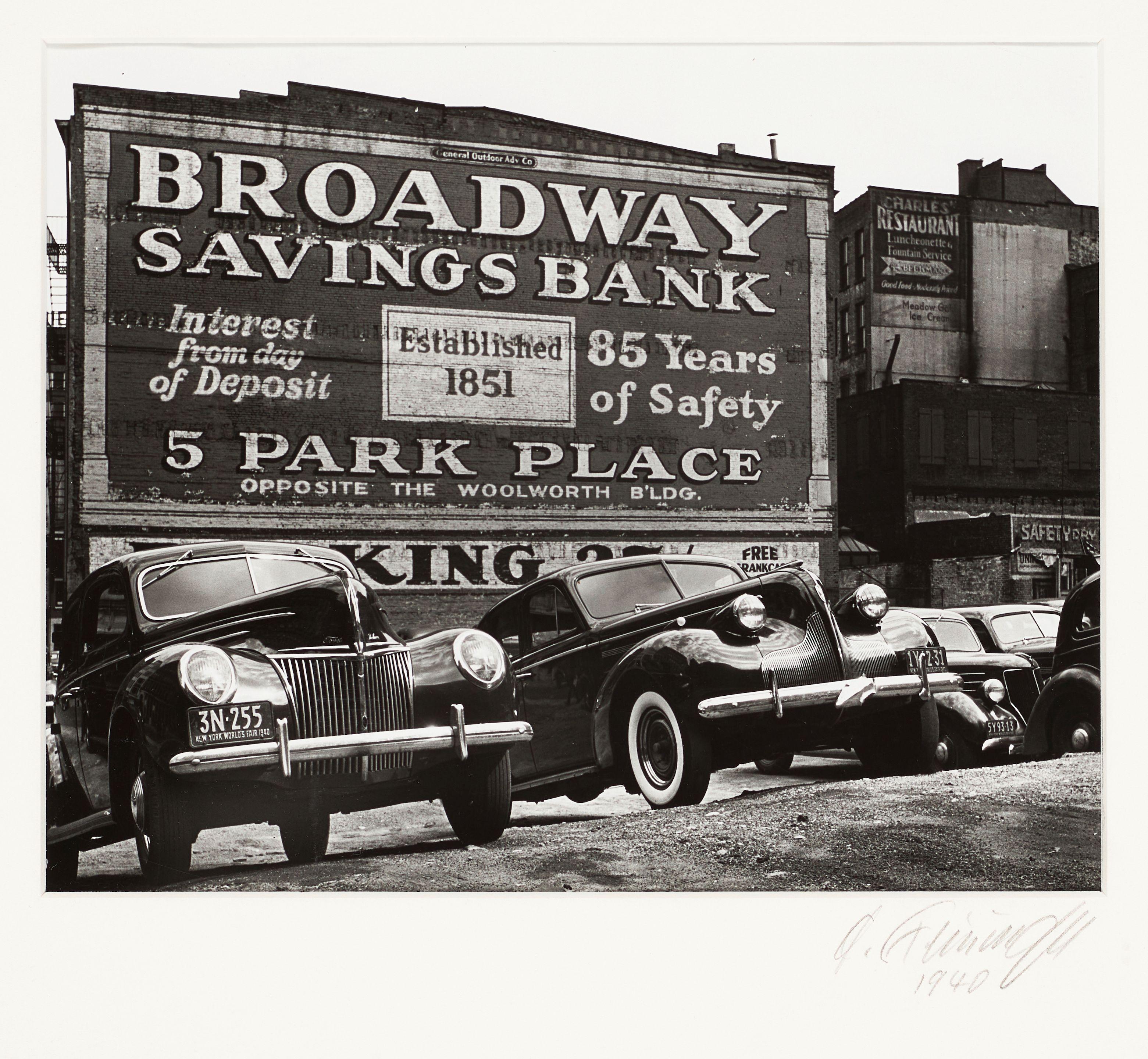 Andreas Feininger - \'N.Y. - William Street\'