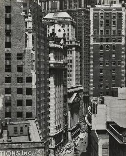 Andreas Feininger - Nassau Street, New York, 1950.