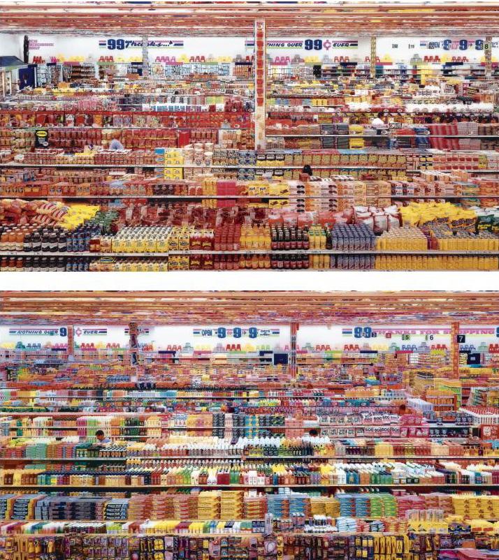 Andreas Gursky - 99 Cent Ii, Diptych