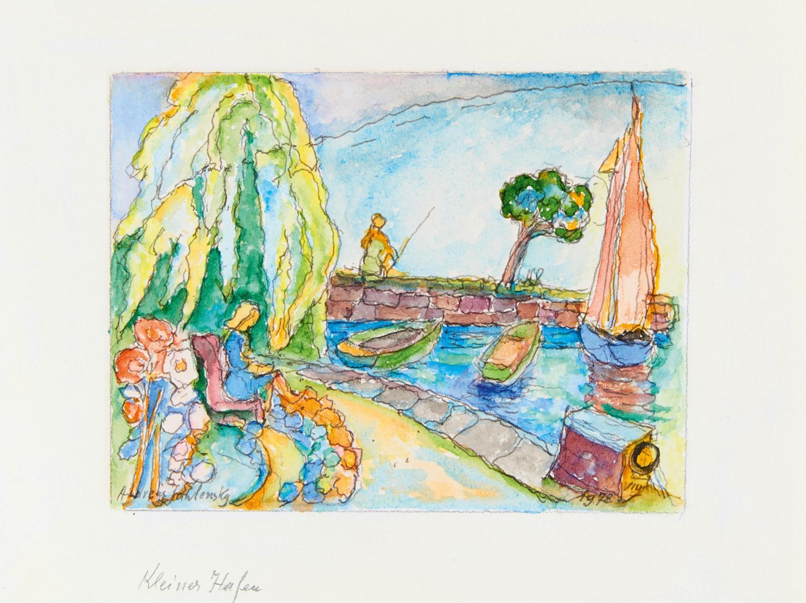 Andreas Jawlensky -  »Kleiner Hafen«.