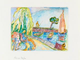 Andreas Jawlensky -  »Kleiner Hafen«.