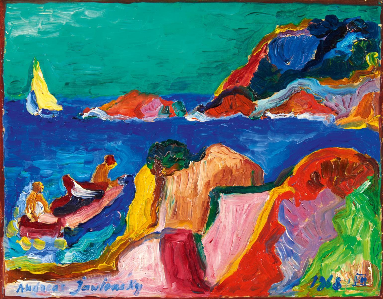 Andreas Jawlensky - Ohne Titel (Bootsfahrt).