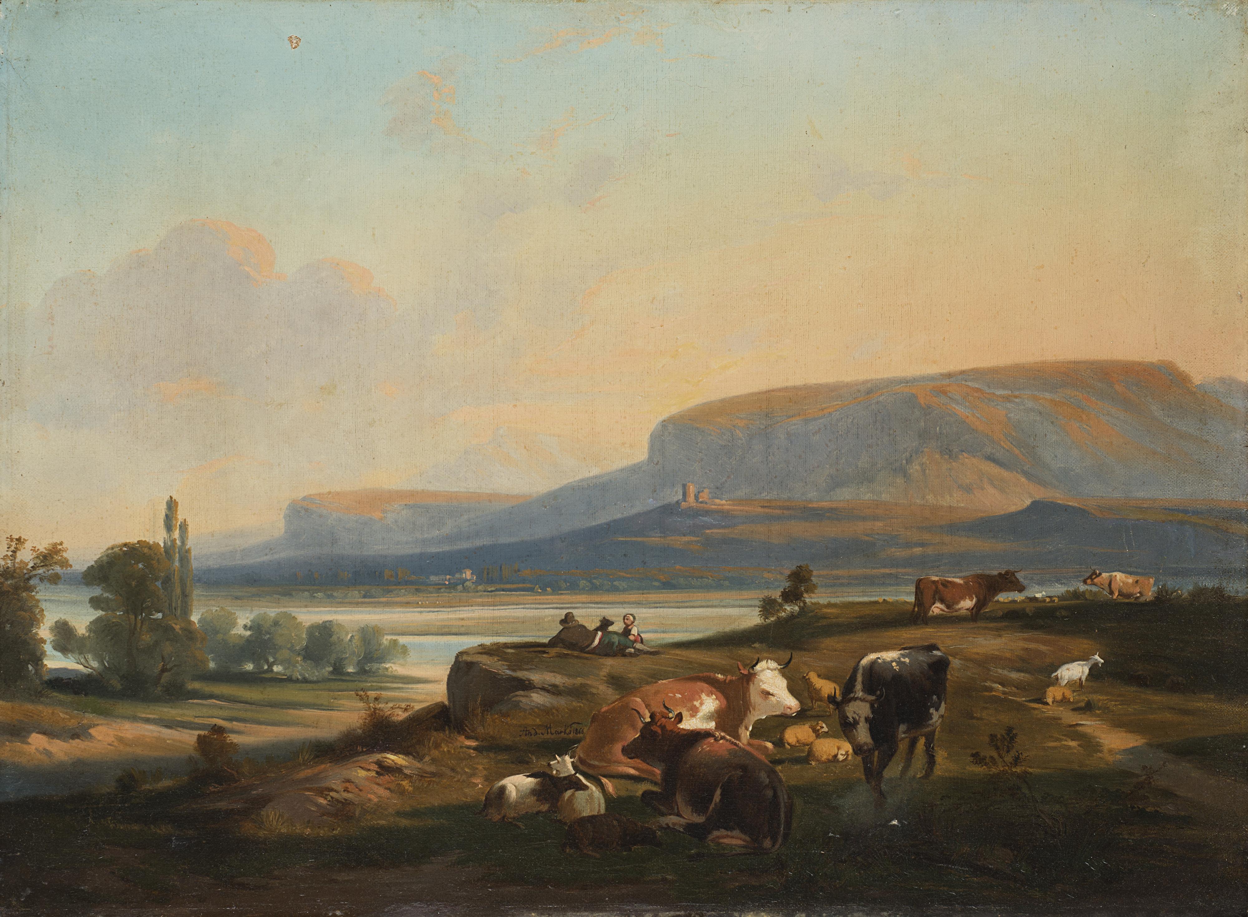 Andreas Markò - Paesaggio con armenti