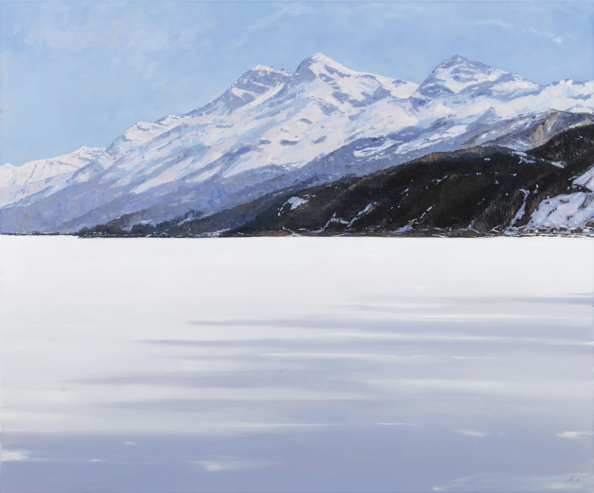 Andreas Rickenbacher - Silsersee Mit Blick Richtung Segl Maria, 2018