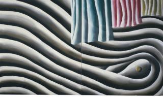 Andreas Schulze - Vorhang mit Knauf - a diptych