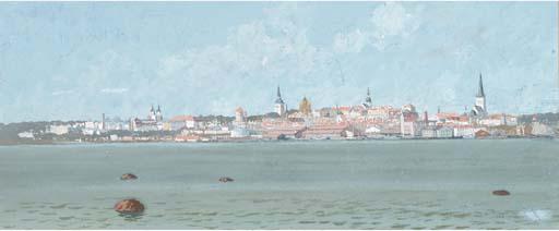 Andrei Afanas\'Evich Egorov - View of the shore line of Tallinn