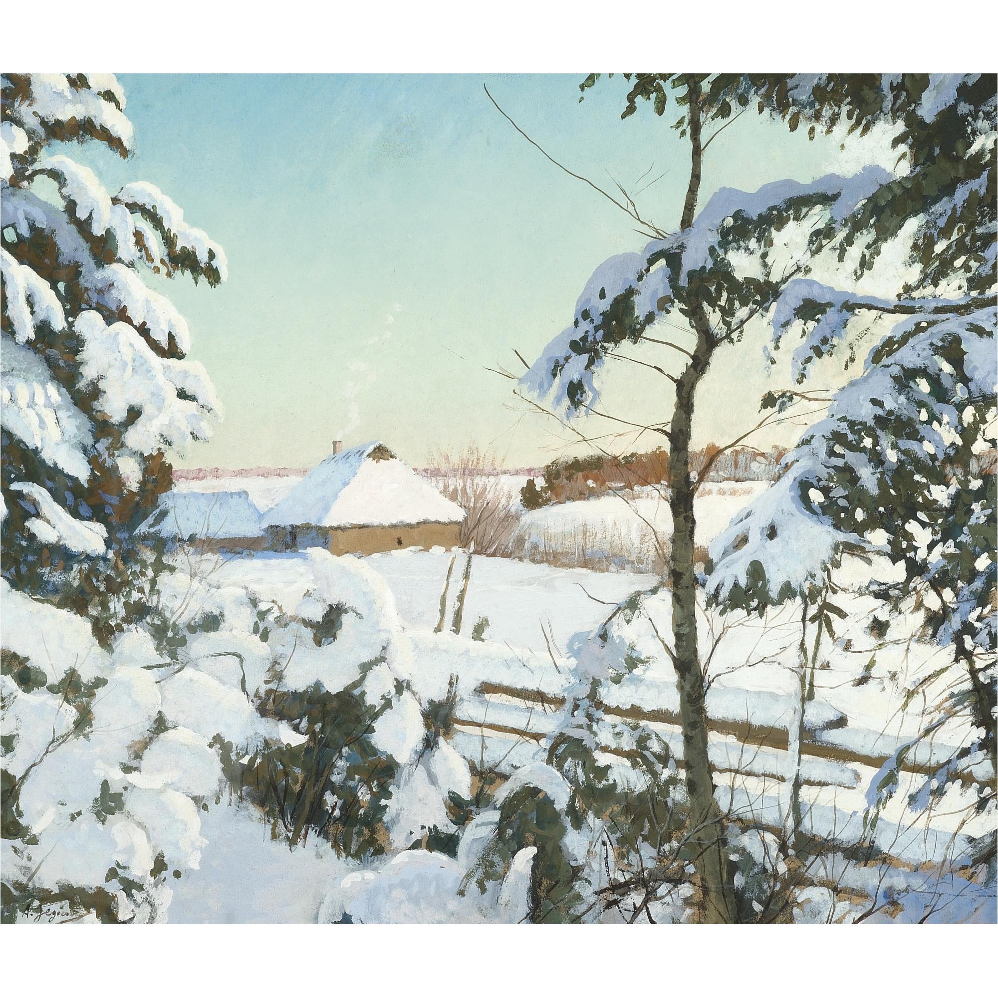 Andrei Afanasievich Yegorov - Winter Landscape