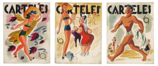 Andrés García Benítez - Group of 3 Illustrations for Carteles