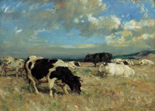 Andrew A. Douglas, R.S.A. - Cattle in the Highlands