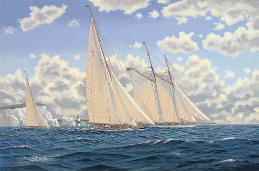 Andrew Bennett - Britannia And Westward Racing Off The Needles
