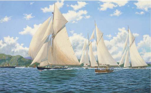 Andrew Bennett - Edwardian splendour:  Big-class yachts racing on the Clyde