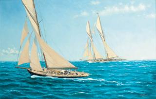 Andrew Bennett - Endeavour Racing Velsheda, America\'S Cup Trials, 1934, Solent; And Britannia Racing Adela