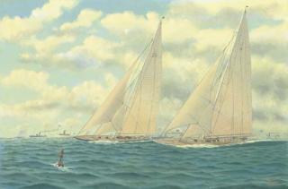 Andrew Bennett - The 1934 America\'s Cup, Rainbow vs Endeavour