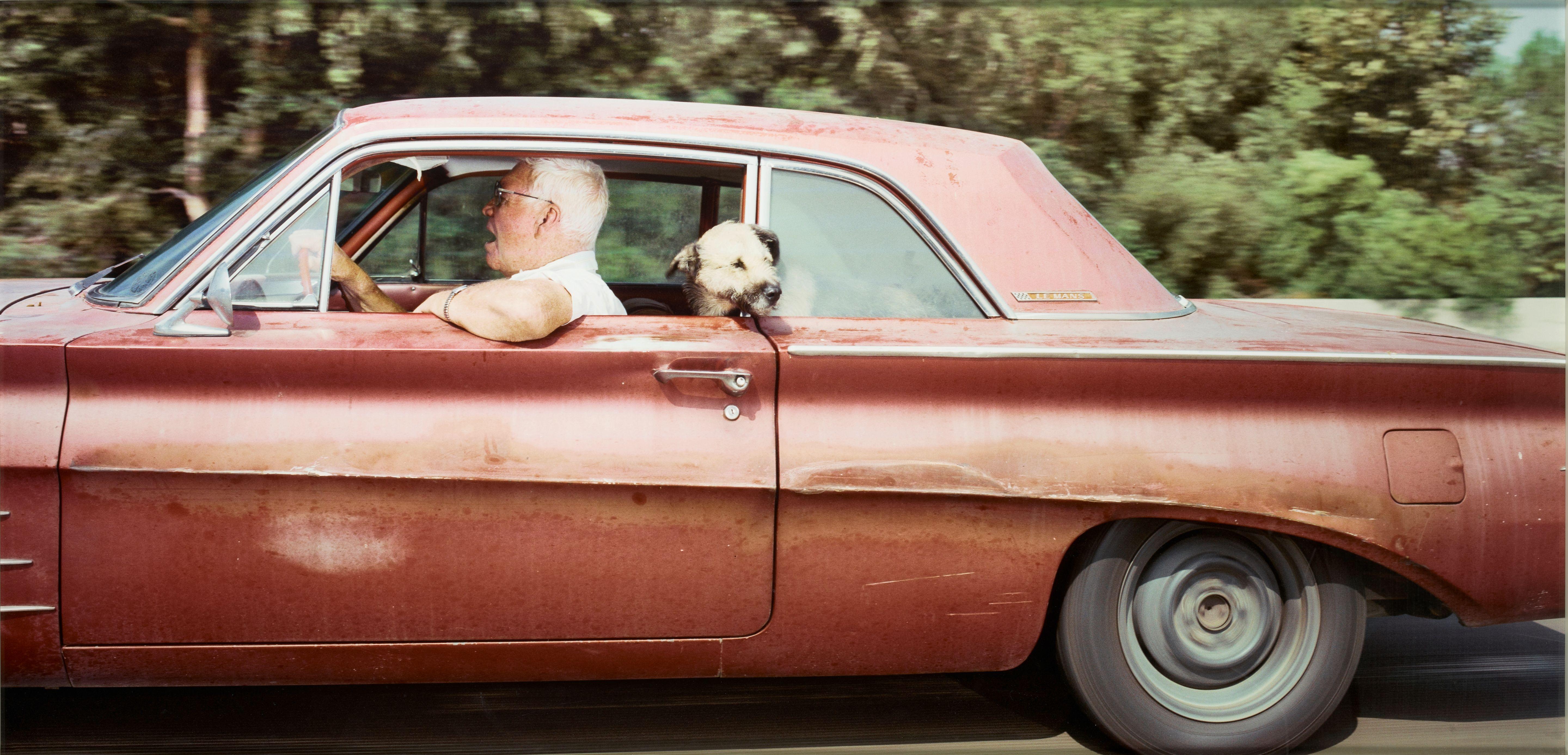 Andrew Bush - Man drifting near the shoulder at 61 mph on Interstate 405 around the Getty Drive exit at 4:01 p.m. on a Tuesday in September 1992